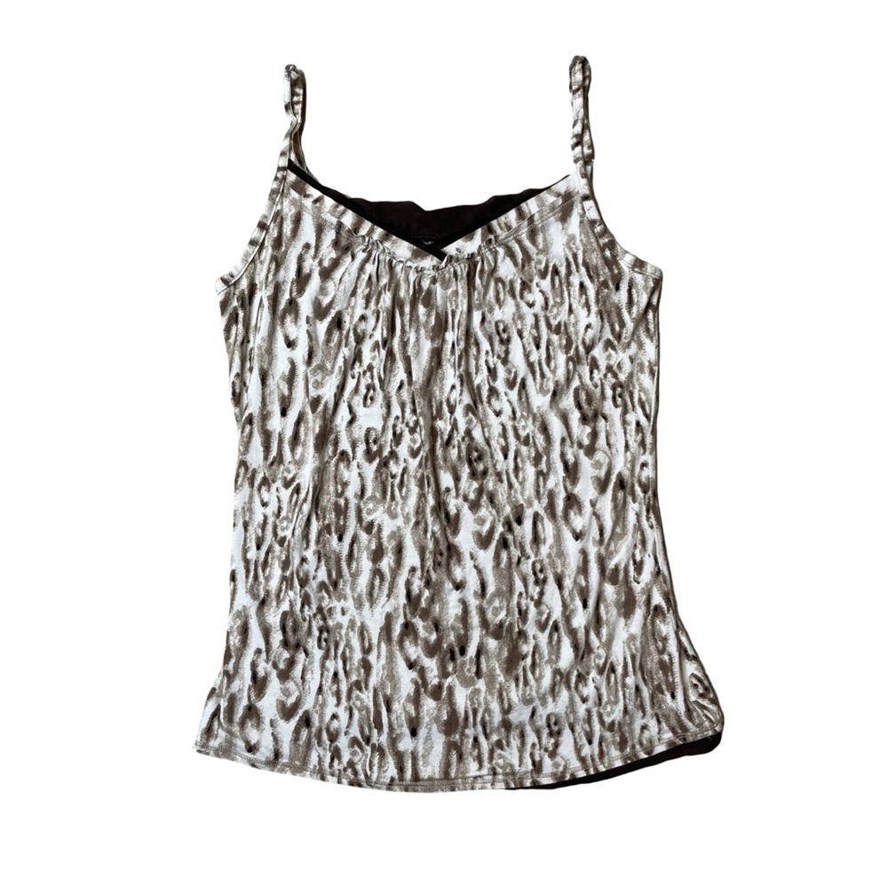 Chico’s |‎ Animal Print Tank Brown Top - Size 0